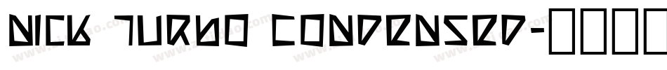 Nick Turbo Condensed字体转换